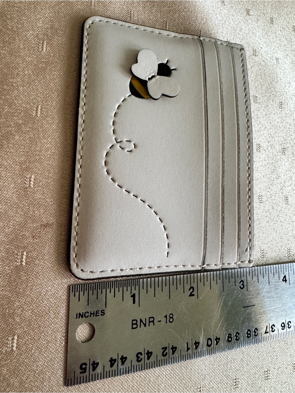 Kate Spade Cardholder Honey Bee Small Slim in Cream color - Picture 6 of 6